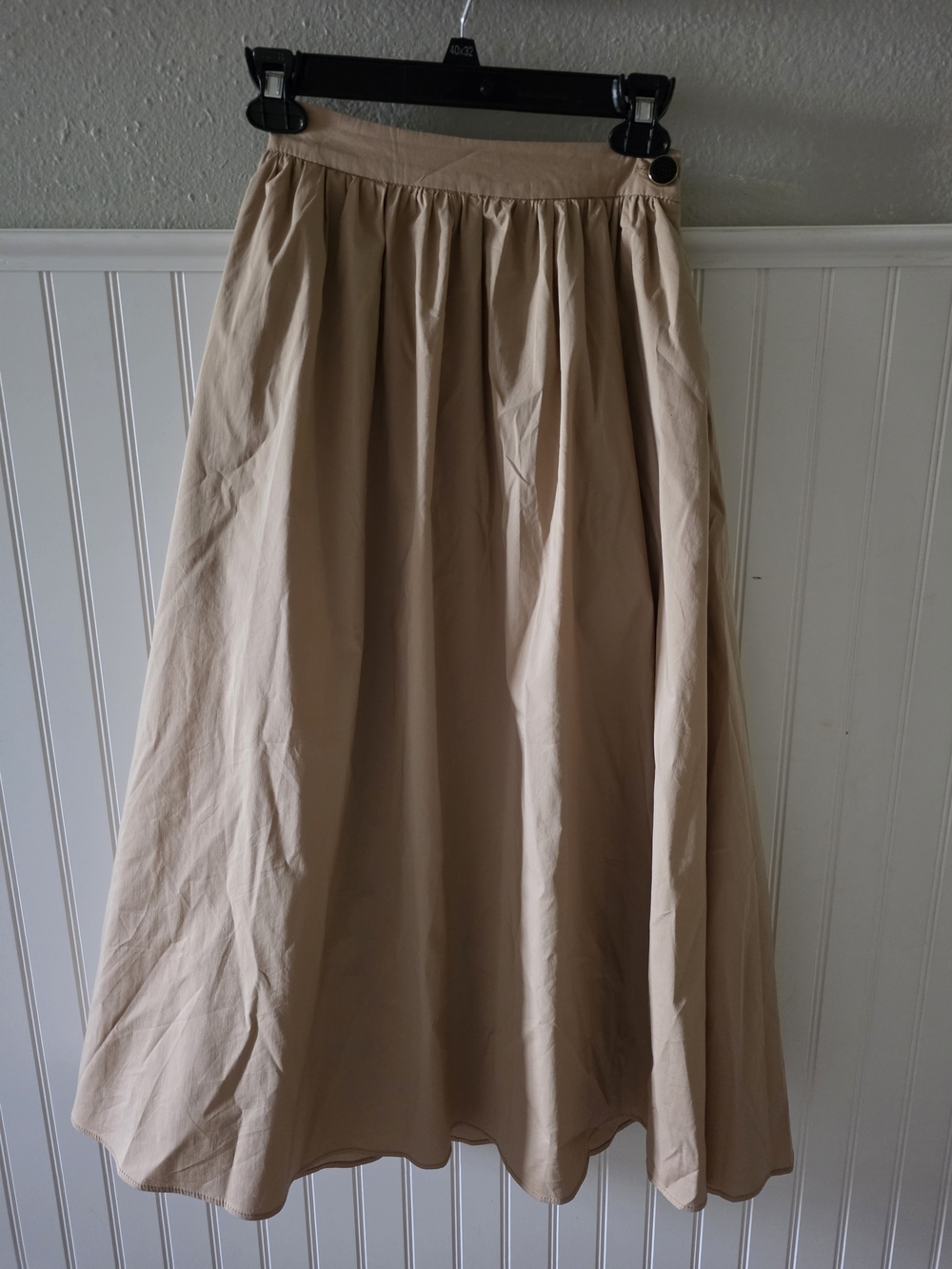 bishop + young Beige A-Line Full Skirt